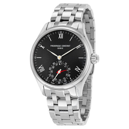 Frederique Constant, Horological Black Dial Men's Smart Watch
