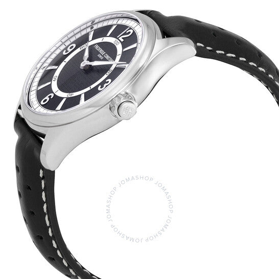 Frederique Constant, Horological Smartwatch Black Leather Smart Watch