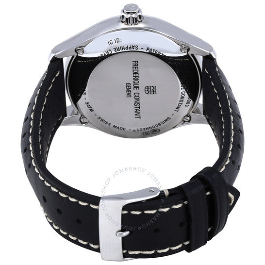 Frederique Constant, Horological Smartwatch Black Leather Smart Watch