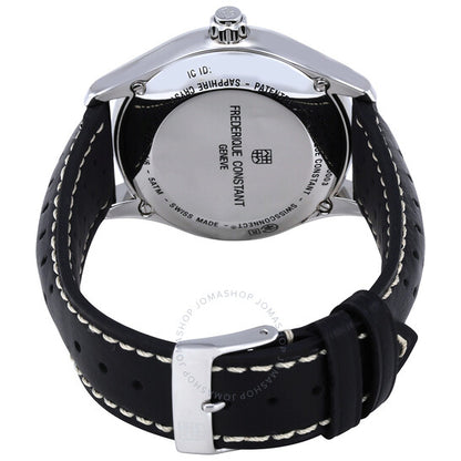 Frederique Constant, Horological Smartwatch Black Leather Smart Watch