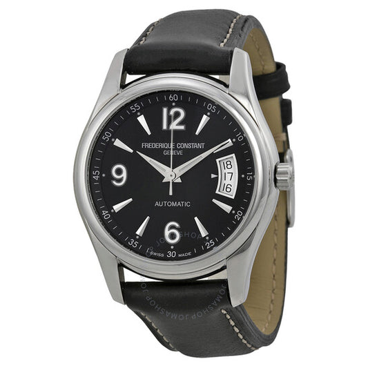 Frederique Constant, Junior Automatic Black Dial Black Leather Juniors Watch 303B4B26