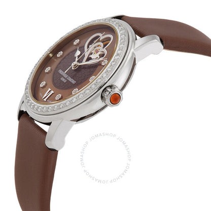 ساعة فريدريك كونستانت لوف هارت بيت الأوتوماتيكية المرصعة بالألماس للسيدات