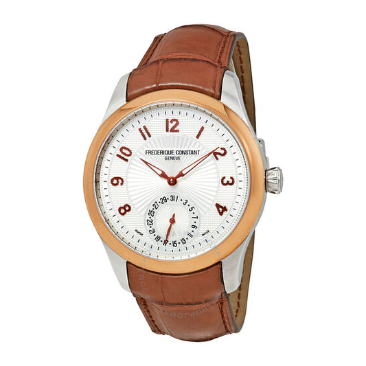 ساعة فريدريك كونستانت ماكسيم الأوتوماتيكية للرجال بمينا فضي