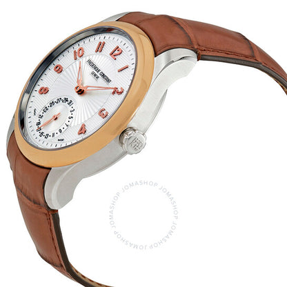 ساعة فريدريك كونستانت ماكسيم الأوتوماتيكية للرجال بمينا فضي