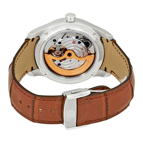 ساعة فريدريك كونستانت ماكسيم الأوتوماتيكية للرجال بمينا فضي