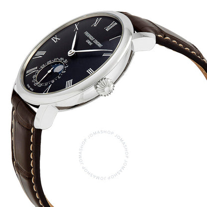 Frederique Constant, Moonphase Automatic Black Dial Watch
