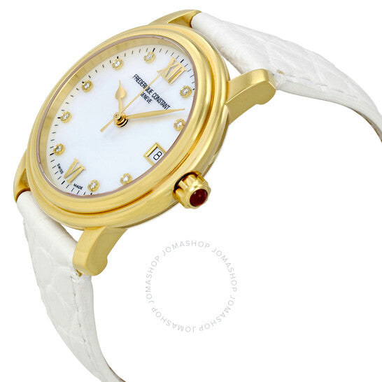 Frederique Constant, Mother of Pearl Diamond Ladies Watch