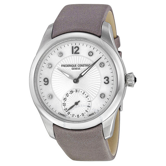 Frederique Constant, Mother of Pearl Leather Ladies Watch