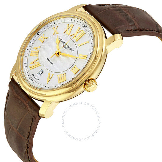 Frederique Constant, Persuasion Automatic Silver Dial Gold-Plated Men's Watch 303NM4P5