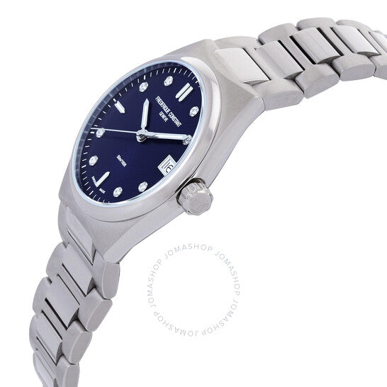 Frederique Constant, Quartz Diamond Blue Dial Ladies Watch