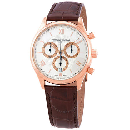 ساعة فريدريك كونستانت للرجال، كوارتز، مينا فضية