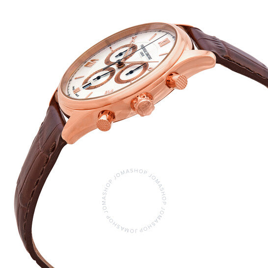 ساعة فريدريك كونستانت للرجال، كوارتز، مينا فضية