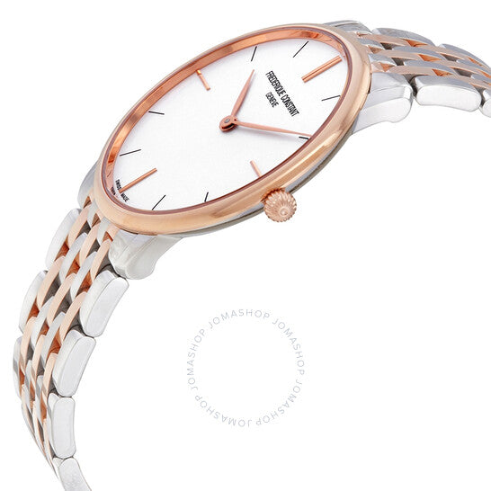 Frederique Constant, White Dial Two-tone Men's Watch