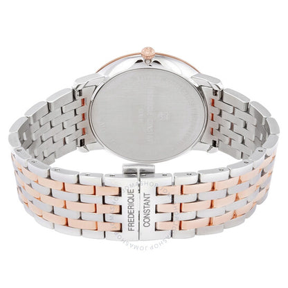 Frederique Constant, White Dial Two-tone Men's Watch