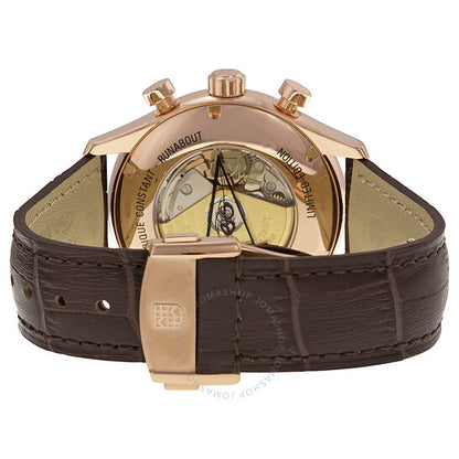 ساعة فريدريك كونستانت ران أباوت كرونوغراف للرجال بمينا فضي