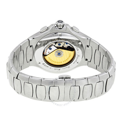 ساعة فريدريك كونستانت أوتوماتيكية للرجال بمينا فضي