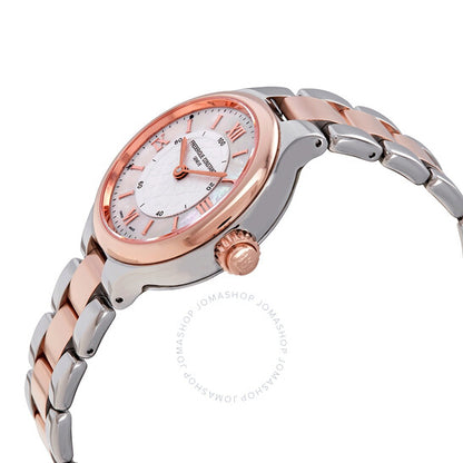 Frederique Constant, Silver Dial Ladies Two-tone Horological Smartwatch