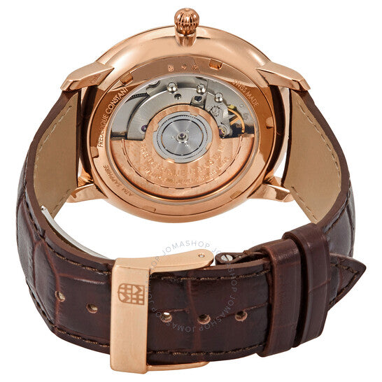 ساعة فريدريك كونستانت، أوتوماتيكية رفيعة للرجال بمينا فضي