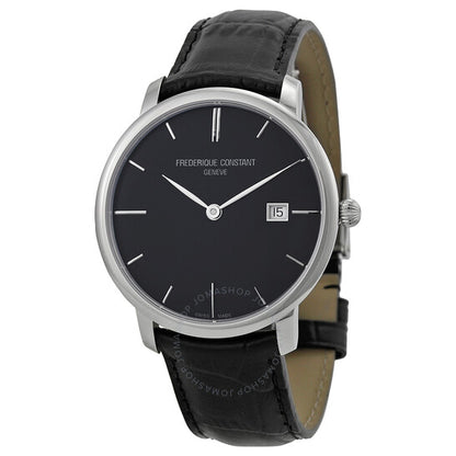 Frederique Constant, Slim Line Automatic Black Dial Men's Watch