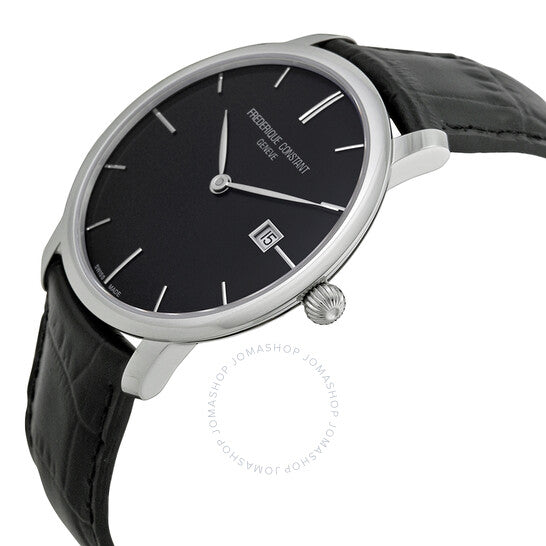 Frederique Constant, Slim Line Automatic Black Dial Men's Watch