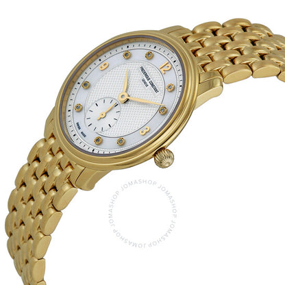 Frederique Constant, Slim Line Diamond Gold-plated Ladies Watch 235MPWD1S5B