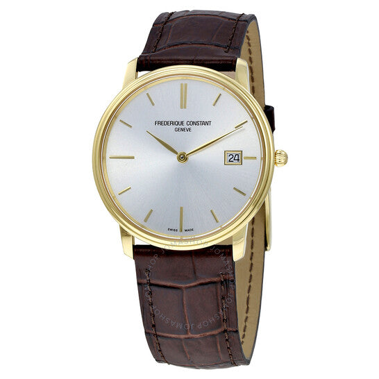 Frederique Constant, Slim Line Light Grey Dial Men's Watch Fc-220nv4s5