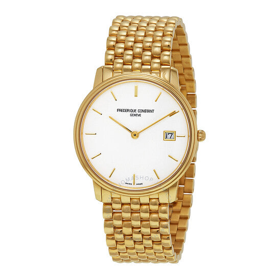 Frederique Constant, Slim Line White Dial Men's Watch