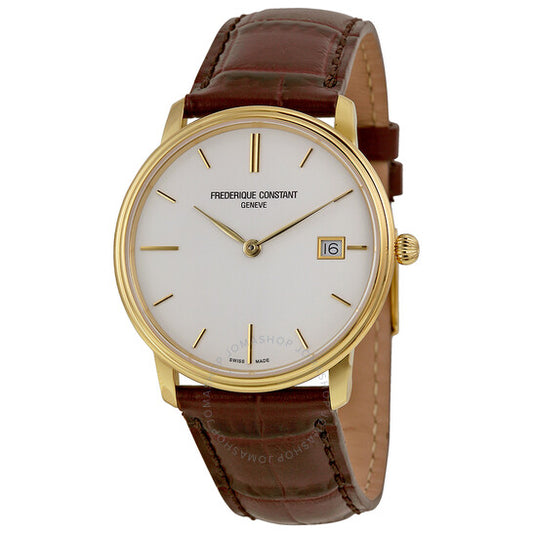 Frederique Constant, Slim Line White Dial Men's Watch