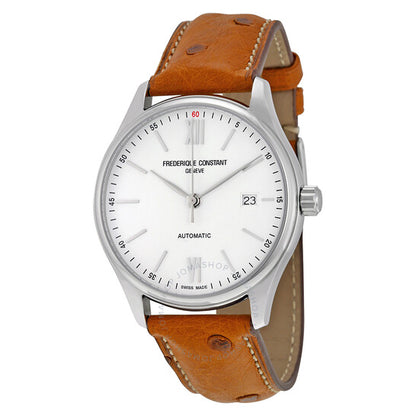 Frederique Constant, Classic Silver Dial Tan Leather Men's Watch Watch
