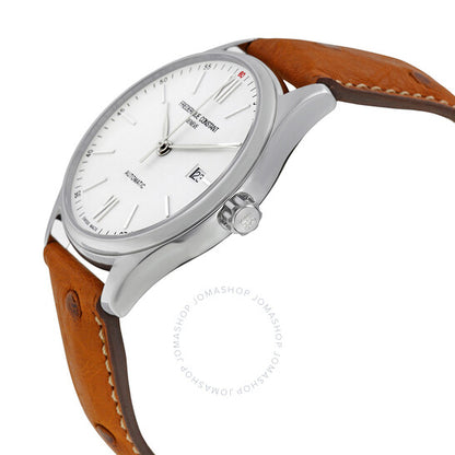 Frederique Constant, Classic Silver Dial Tan Leather Men's Watch Watch
