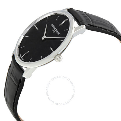Frederique Constant, Slimline Black Dial Men's Watch