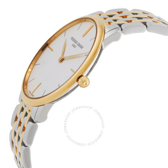 Frederique Constant, Slimline Gents Quartz White Dial Watch