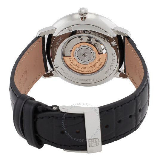 Frederique Constant, Slimline Heart Beat Automatic Black Dial Men's Watch