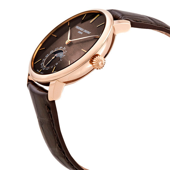 Frederique Constant, SlimLine Moonphase Automatic Brown Dial Men's Watch