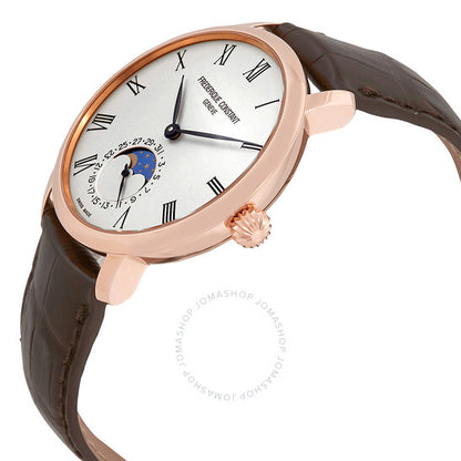 Frederique Constant, Slimline Moonphase Automatic Silver Dial Men's Watch