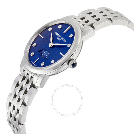 Frederique Constant, Slimline Moonphase Blue Dial Ladies Watch