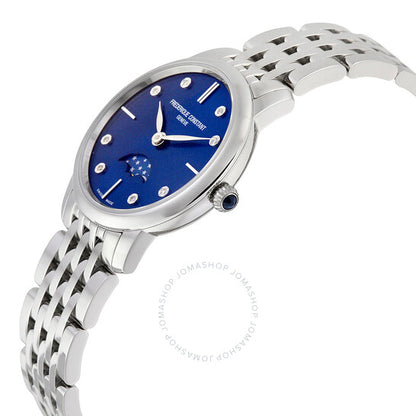 Frederique Constant, Slimline Moonphase Blue Dial Ladies Watch