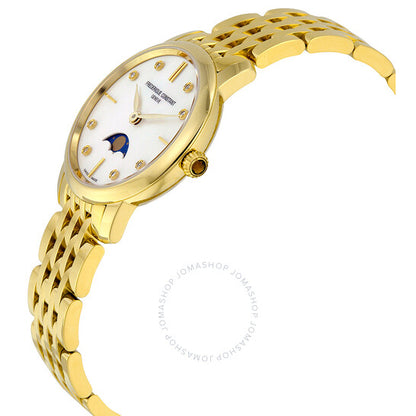 Frederique Constant, Slimline Moonphase Mother of Pearl Dial Ladies Watch