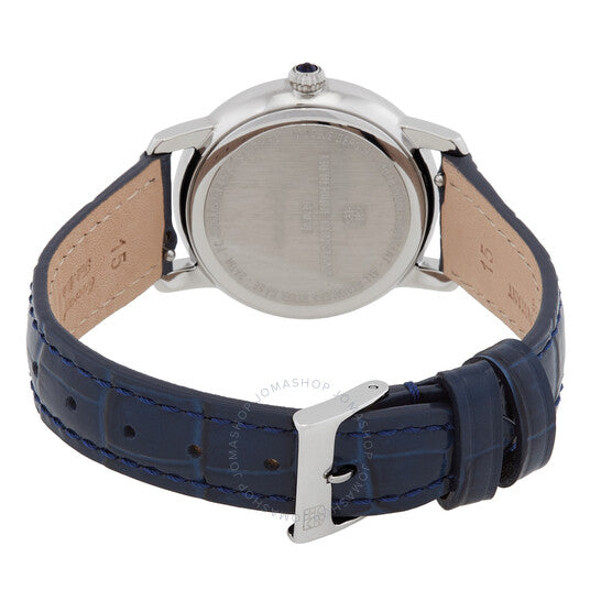 Frederique Constant, Slimline Moonphase Quartz Diamond Blue Dial Ladies Watch