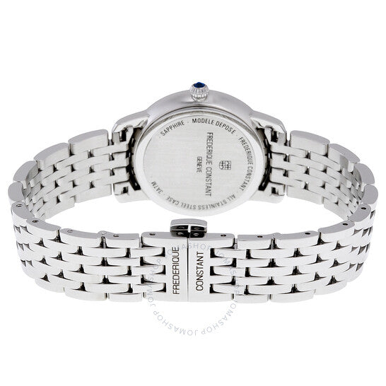 Frederique Constant, Slimline Mother of Pearl Dial Diamond Ladies Watch