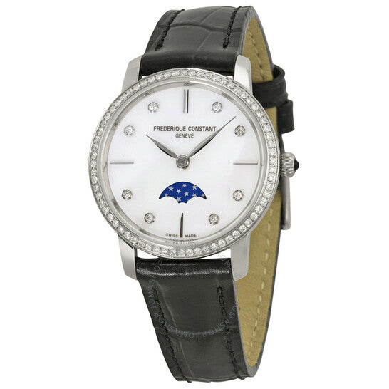 Frederique Constant, Slimline Mother of Pearl Dial Ladies Watch
