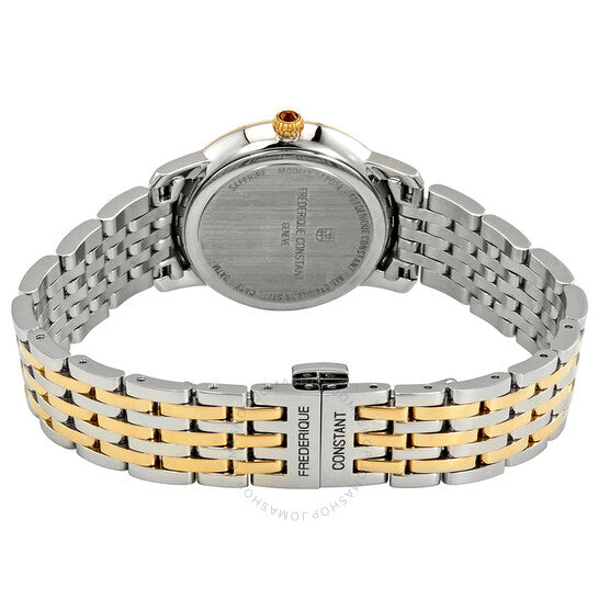 Frederique Constant, Slimline Mother of Pearl Diamond Dial Ladies Watch