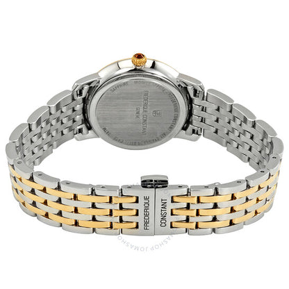 Frederique Constant, Slimline Mother of Pearl Diamond Dial Ladies Watch