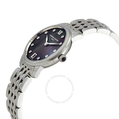 Frederique Constant, Slimline Quartz Diamond Ladies Watch