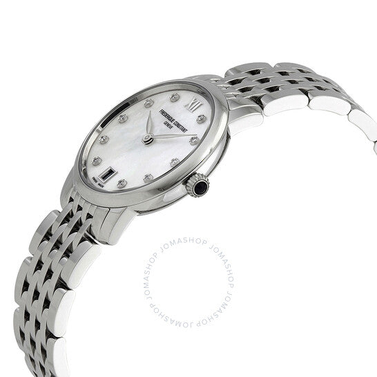 Frederique Constant, Slimline Quartz Diamond Ladies Watch