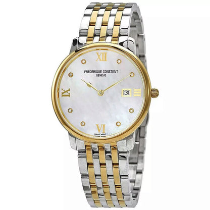 Frederique Constant, Slimline Quartz Diamond Ladies Watch