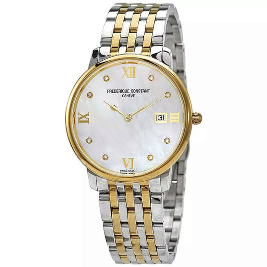 Frederique Constant, Slimline Quartz Diamond Ladies Watch