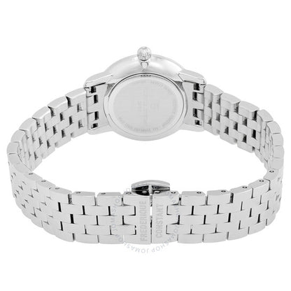Frederique Constant, Slimline Quartz Diamond White Dial Ladies Watch