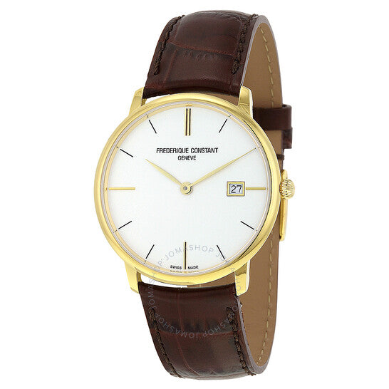Frederique Constant, Slimline Silver Dial Men's Watch