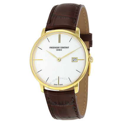 Frederique Constant, Slimline Silver Dial Men's Watch